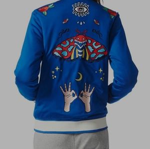 RARE Adidas Embroidered Patch Bomber